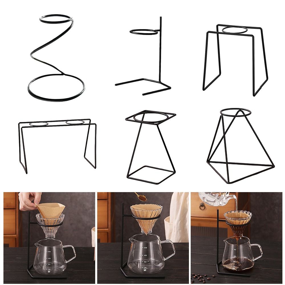 Coffee Equipment Rack - ที่กรองกาแฟสีดำที่วางแก้วที่กรองกาแฟที่กรองกาแฟที่วางแก้วสำนักงานบ้านกาแฟ