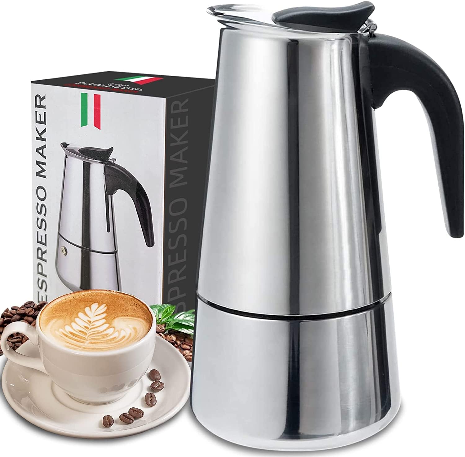 Coffee Vending Equipment - เครื่องชงกาแฟโมคา4/6/9ถ้วย, เครื่องชงกาแฟเอสเปรสโซเครื่องชงกาแฟลาเต้เครื่องชงกาแฟโมคา