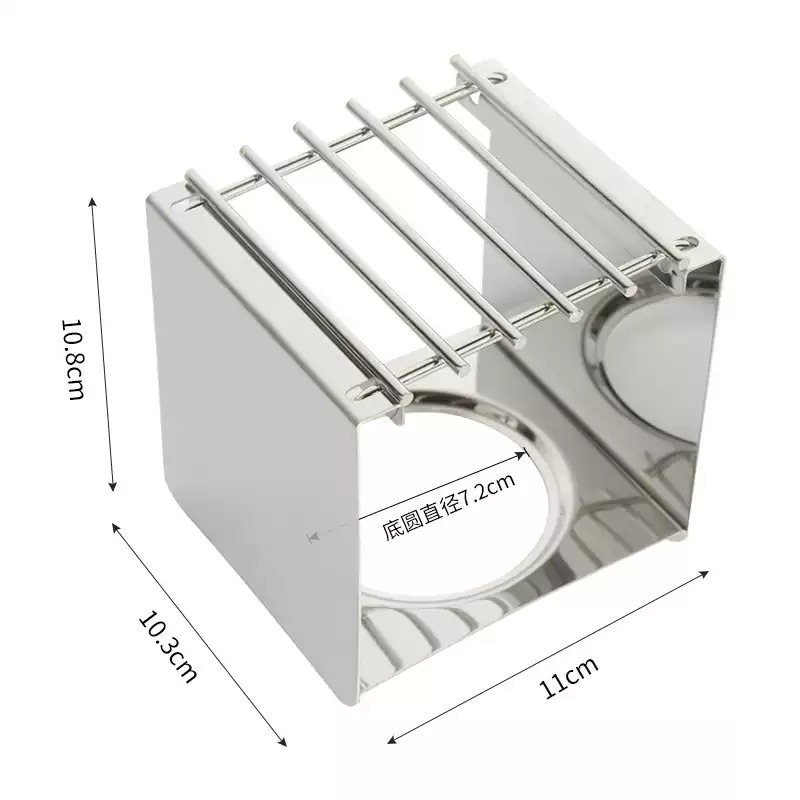 Coffee Equipment For Camping - ขาตั้งเตาสแตนเลสทรงสี่เหลี่ยมสำหรับวางหม้อกาแฟ รองรับหม้อโมก้าพอตและอุปกรณ์ทำอาหารสำหรับการตั้งแคมป์และปีนเขา