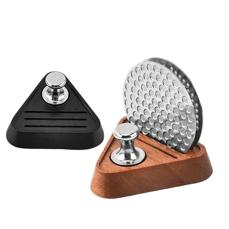 Coffee Equipment Rack - ที่วางกรองกาแฟแบบยูนิเวอร์แซล ขนาด 51/53/58 มม. สำหรับพอร์ทาฟิลเตอร์ พร้อมที่เก็บฟิลเตอร์