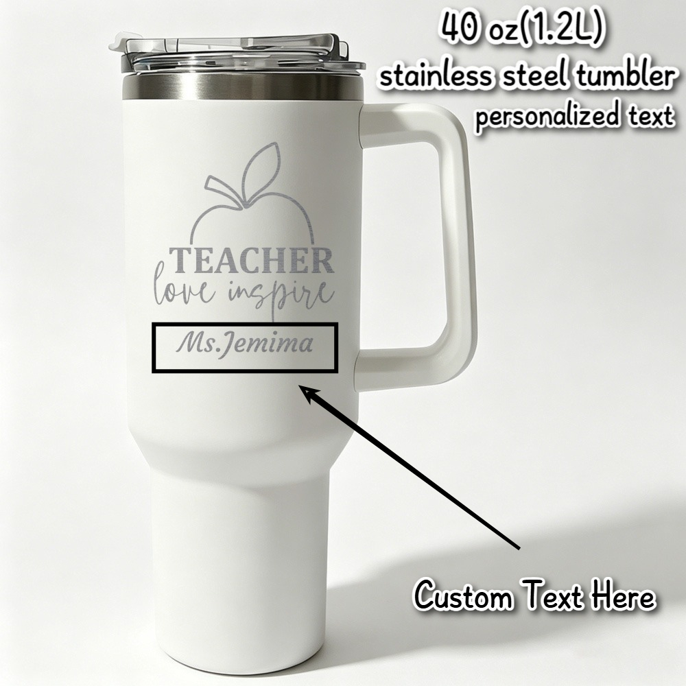 Coffee Equipment For Camping - ขวดน้ำสแตนเลสเก็บอุณหภูมิ 1 ลิตร ขวดน้ำแบบมีข้อความส่วนตัวสำหรับครู แก้วเก็บความร้อนสำหรับกาแฟ ขวดน้ำดีไซน์สวยงาม