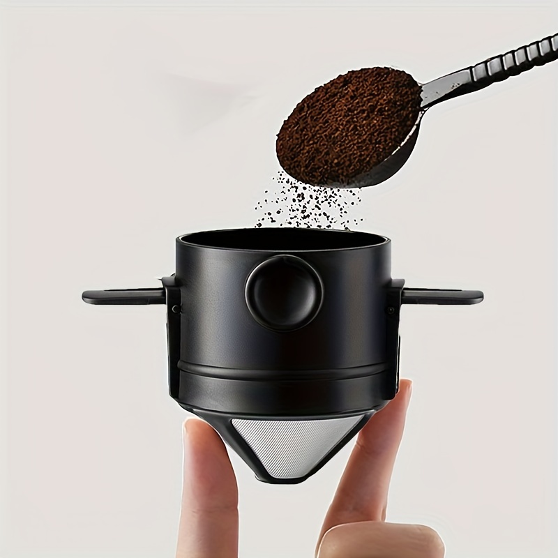 Coffee Equipment For Camping - ที่กรองกาแฟแบบพกพาตัวกรองเครื่องชงกาแฟแบบใช้ซ้ำได้ตัวกรองขนาดเล็กพับได้ไร้กระดาษสำหรับการเดินทางตั้งแคมป์