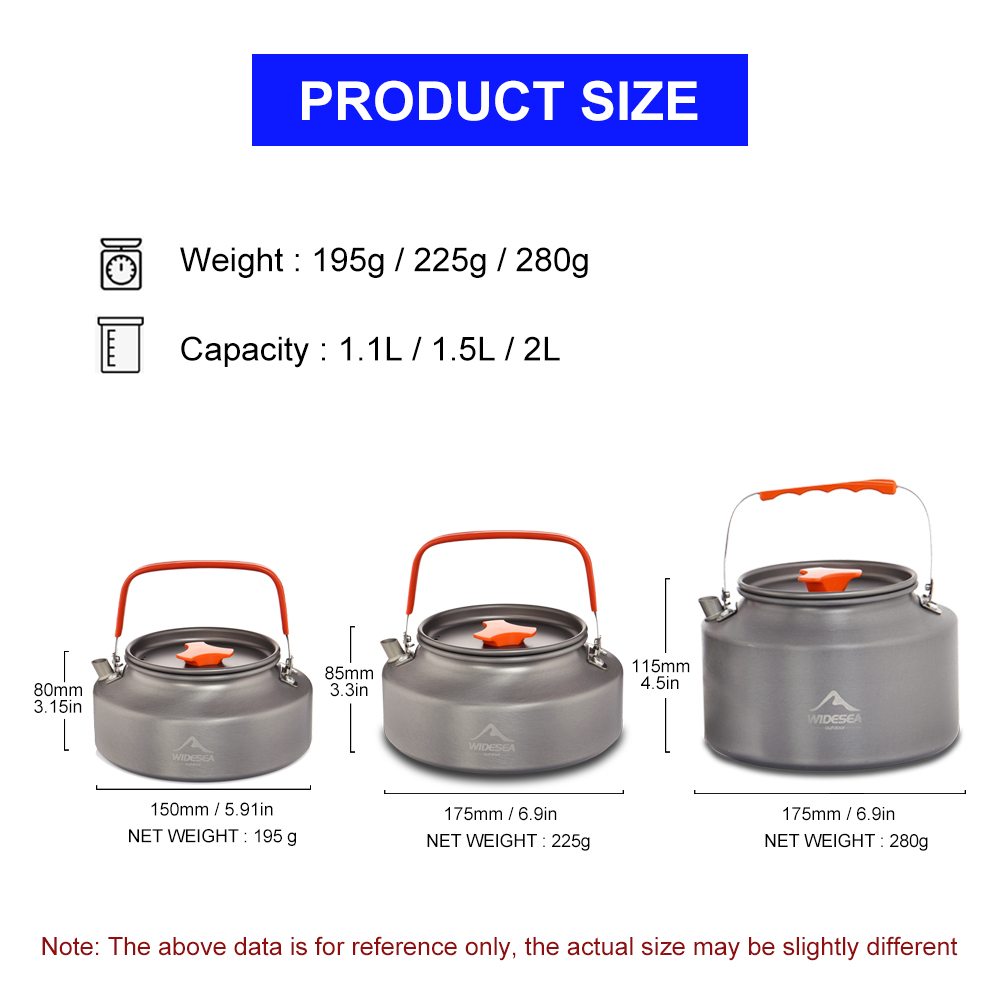 Widesea 1.1L 2L1.5L Camping กา - Coffee Equipment For Camping บทวิจารณ์และราคา