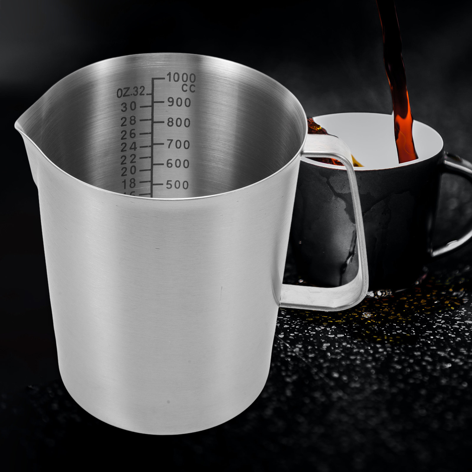 เหยือกนมสแตนเลสคุณภาพสูง ความจ - Milk Steaming Pitcher บทวิจารณ์และราคา
