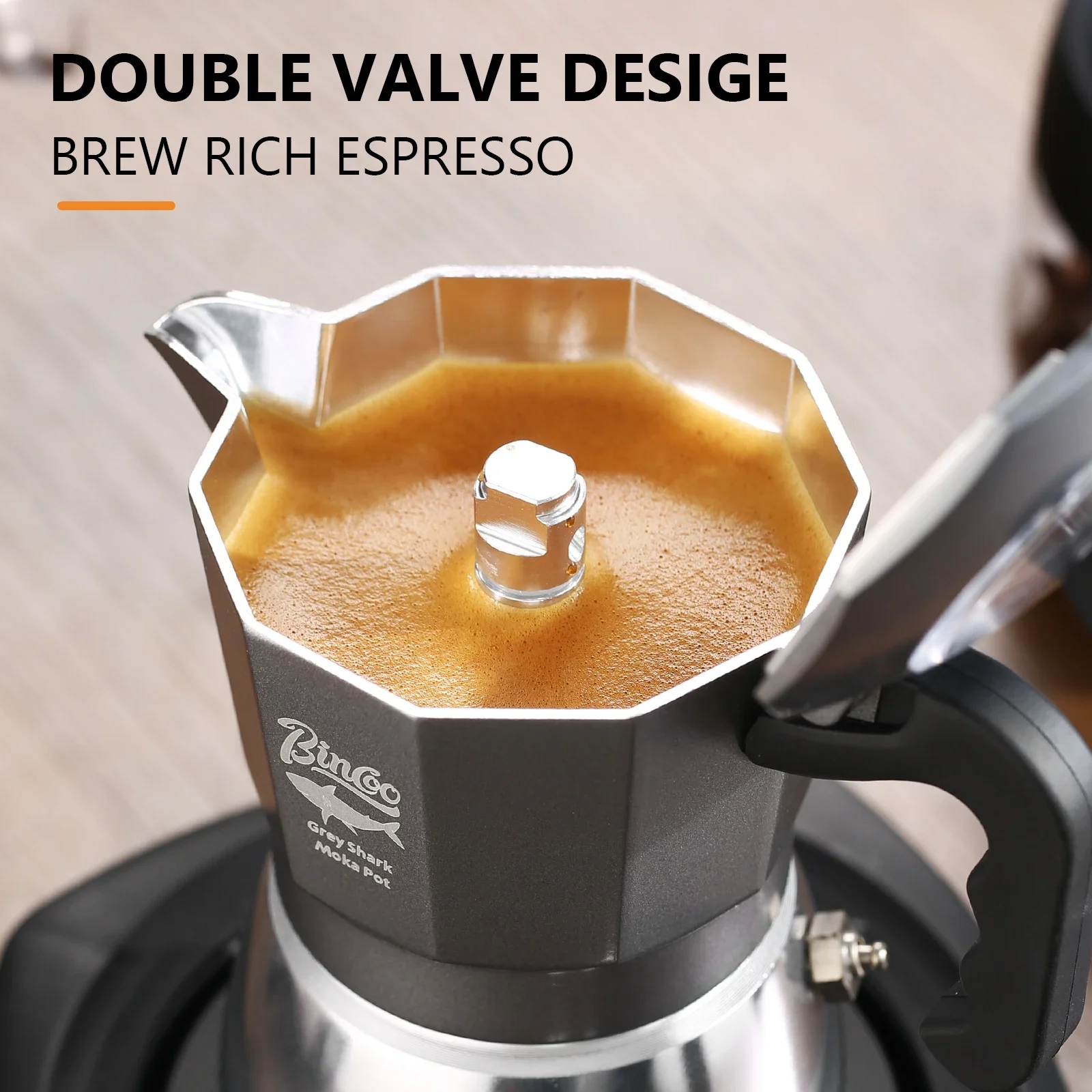 หม้อกาแฟโมก้าพอต Bincoo 2 ถ้วย - Coffee Equipment For Camping บทวิจารณ์และราคา