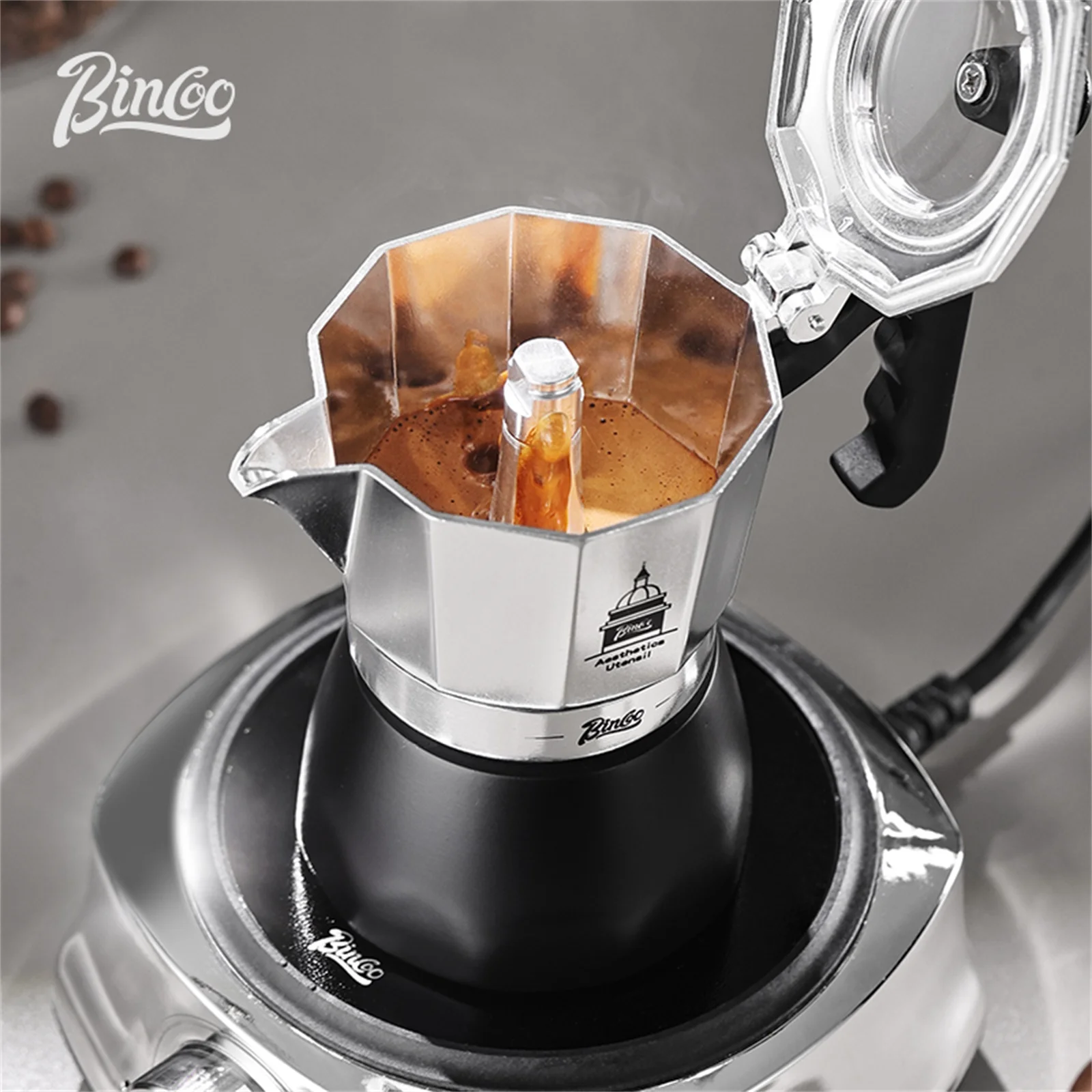 BINCOO วาล์วคู่ Moka Pot,Espre - Coffee Vending Equipment บทวิจารณ์และราคา