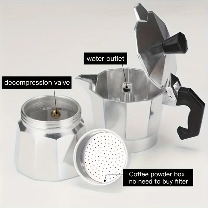 หม้อต้มกาแฟโมก้าอะลูมิเนียมแบบ - Coffee Equipment For Camping บทวิจารณ์และราคา