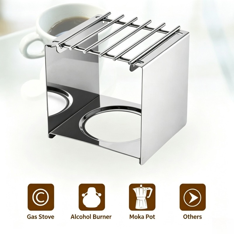 ขาตั้งเตาสแตนเลสทรงสี่เหลี่ยมส - Coffee Equipment For Camping บทวิจารณ์และราคา