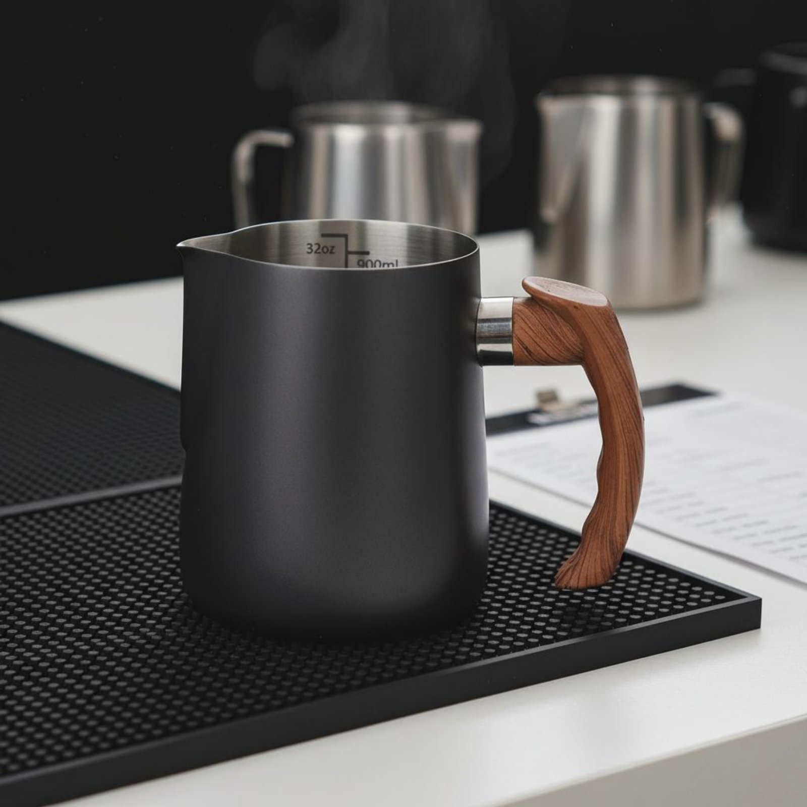 เหยือกทำลาเต้อาร์ตพร้อมด้ามจับ - Milk Steaming Pitcher บทวิจารณ์และราคา