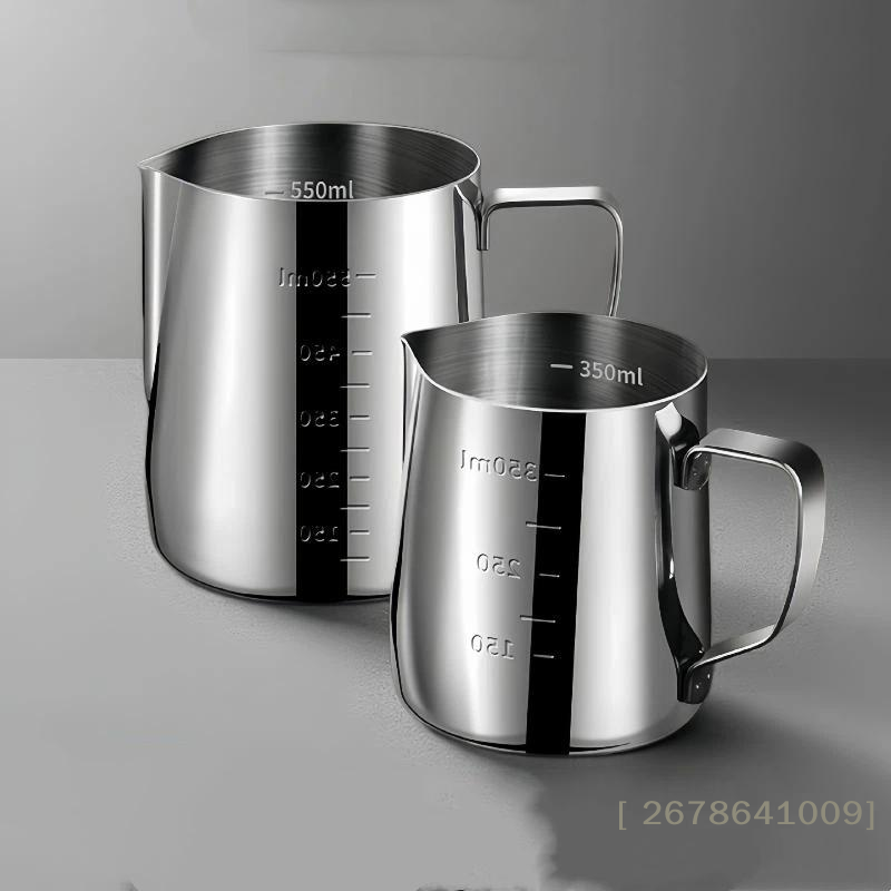⚑ เหยือกสเตนเลสสตีลขนาด 350 มล - Milk Steaming Pitcher บทวิจารณ์และราคา